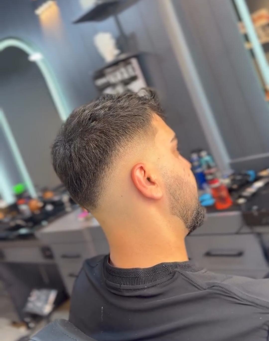 Orta fade kesim, yandan görünüm